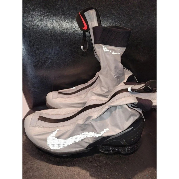 Nike Air VaporMax FlyKnit Gator ISPA Black Silver - Men- Size 7.5 - Brand New - Picture 15 of 16